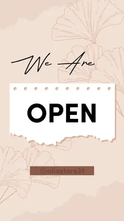 we're open 