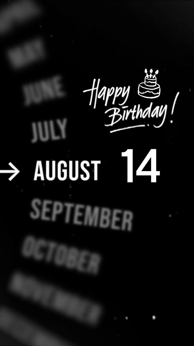 Birthday 14 August