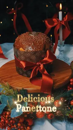 Delicious panettone