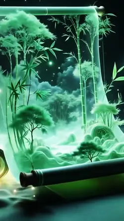 3d green painting