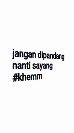 jangan dipandang