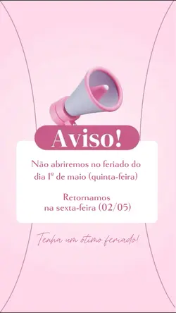Aviso de feriado