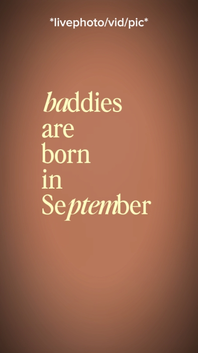 Nacido en septiembre