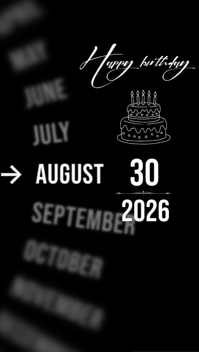 HBD MyLove 30 August
