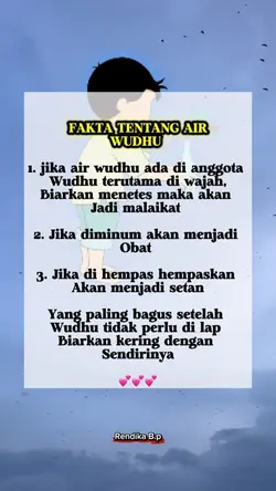 Fakta air wudhu 