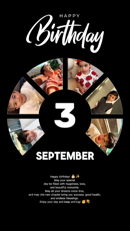 BDAY SON 3 SEPTEMBER