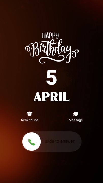 HBD 5 APRIL 2026