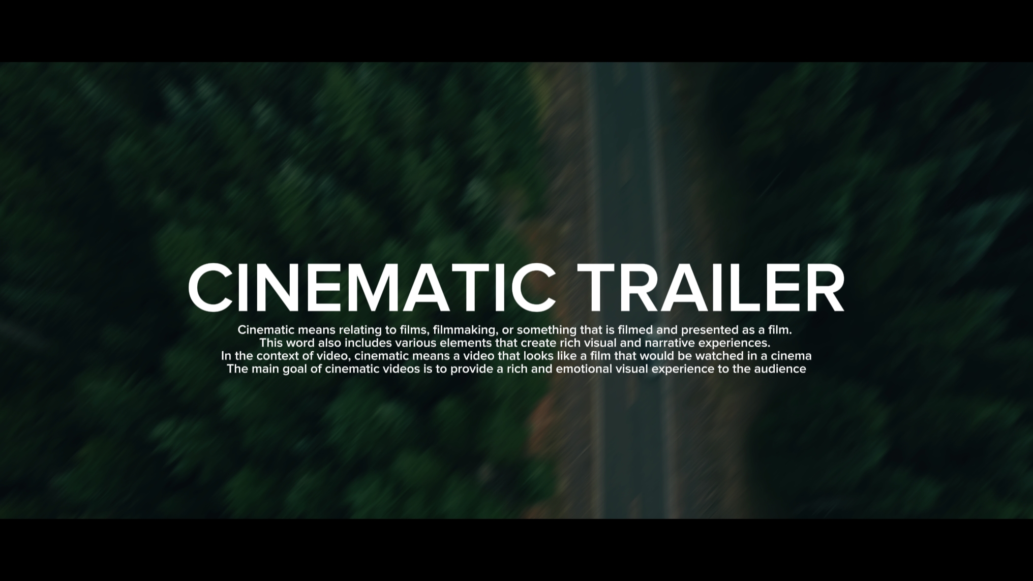 SİNEMATİK TRAILER