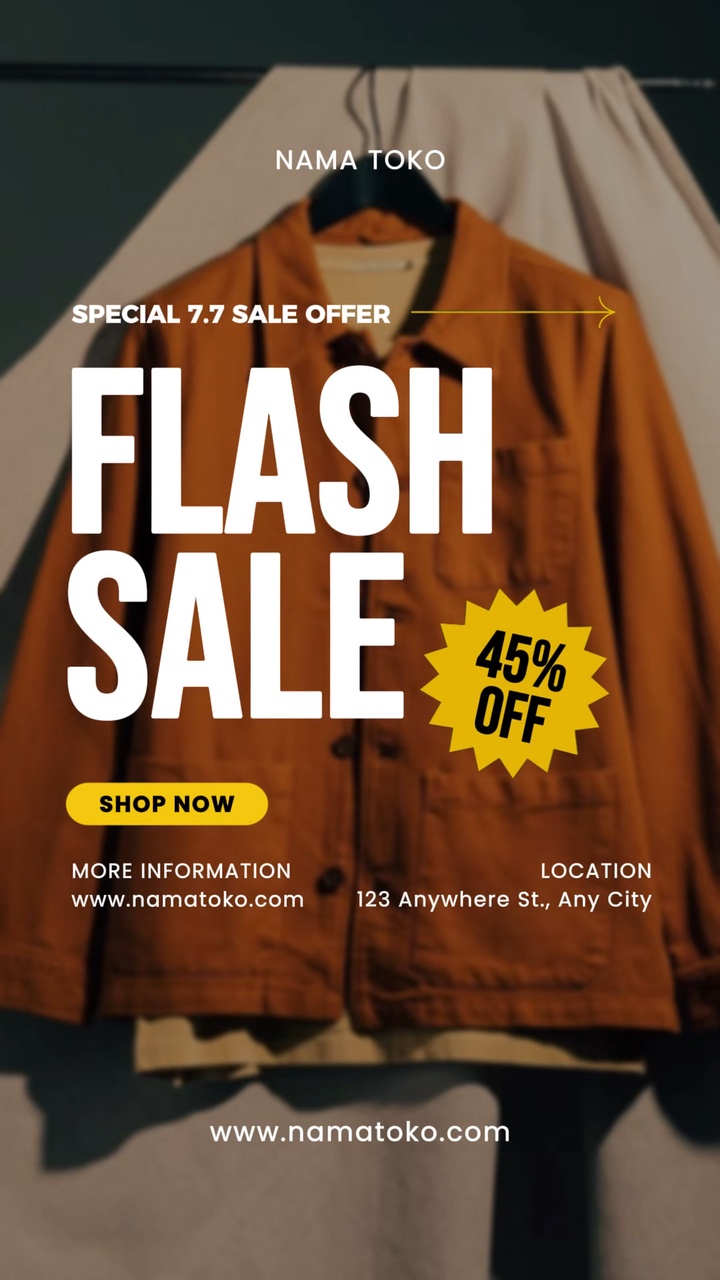 Promoción: venta flash