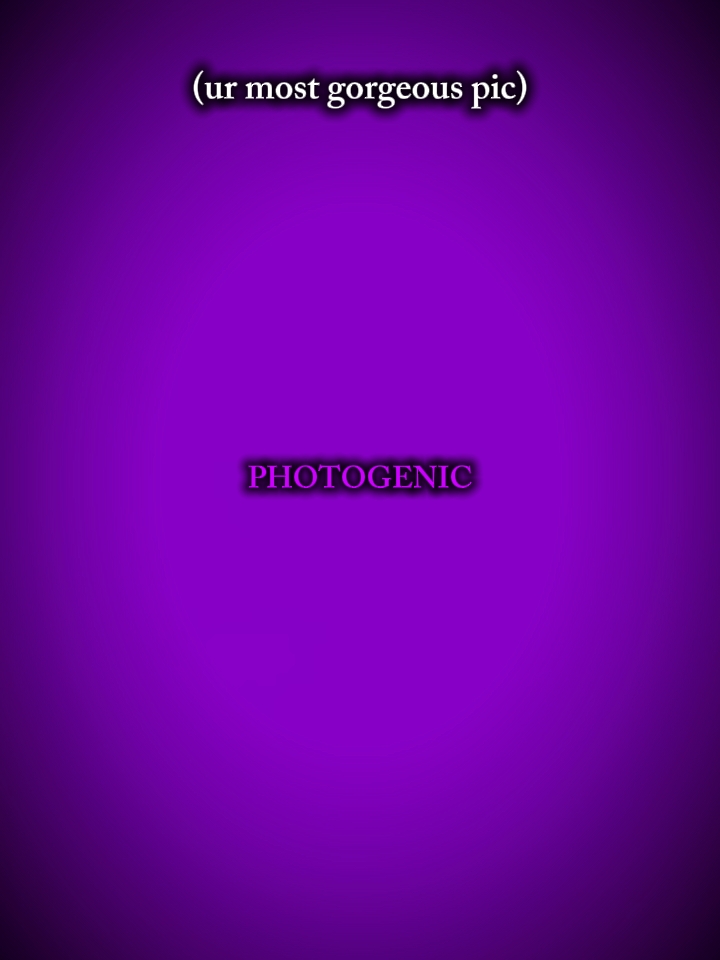 photogénique / vidéogénique