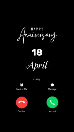ANNIV 18 APRIL CALL