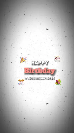 HBD 7 november 2023