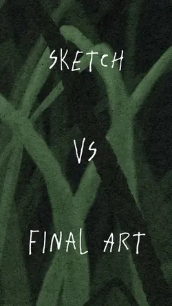 Sketch vs Final Art