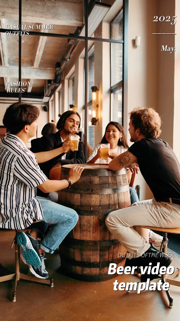 Modelo de vídeo de cerveja