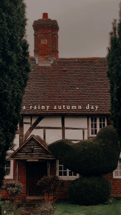 a rainy autumn day 