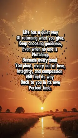 Life has a quiet way