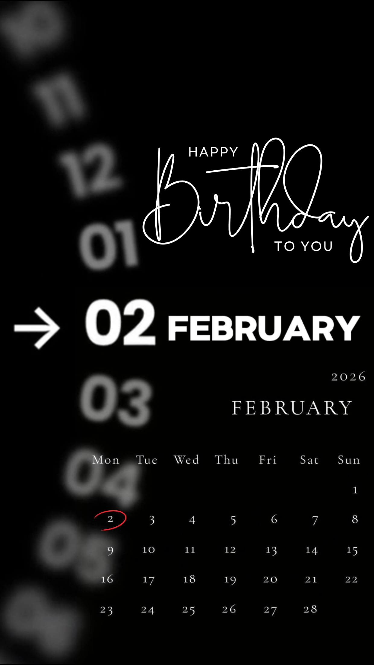 CUMPLEAÑOS 02 DE FEBRERO