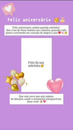 aniversário sobrinha
