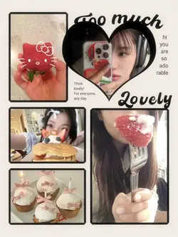 可愛いコラージュテンプレート