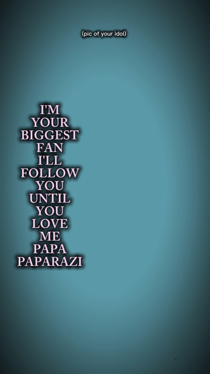 Paparazzi... 