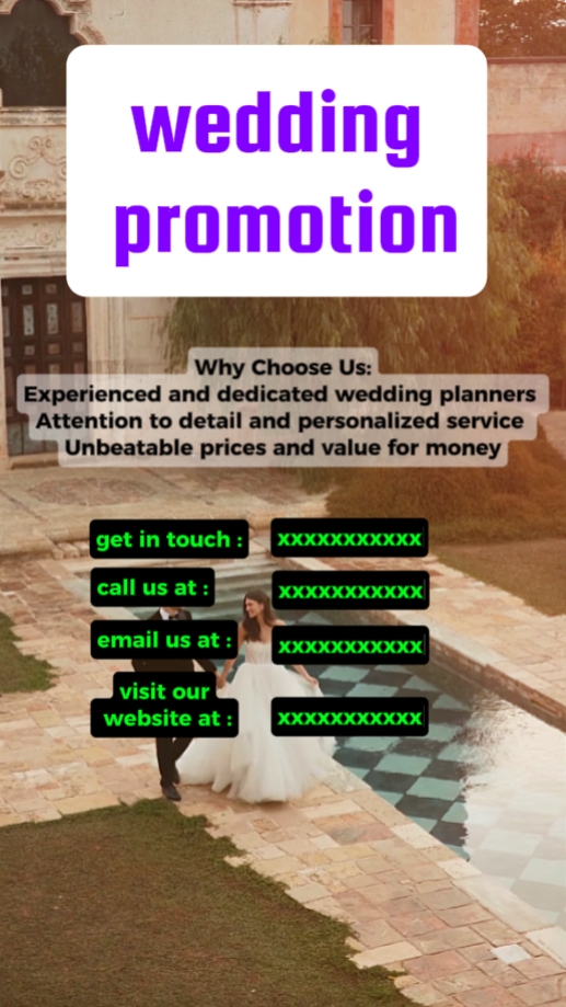Promoção de casamento 