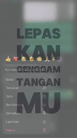 lepaskan genggam 