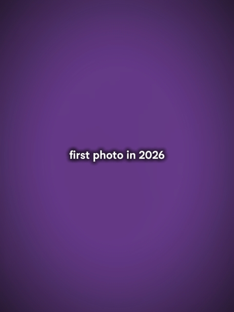 Primeira foto em 2026