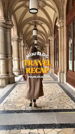 Vlog travel recap