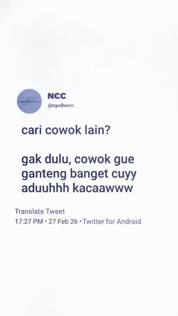 cari cowok lain?