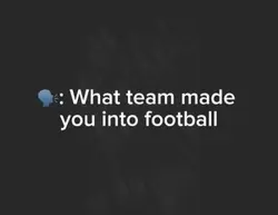 Your first team ever