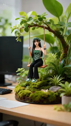 Swing on Plant