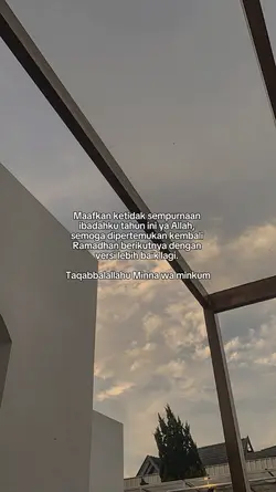 Penghujung Ramadhan 