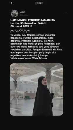 minggu penutup puasa