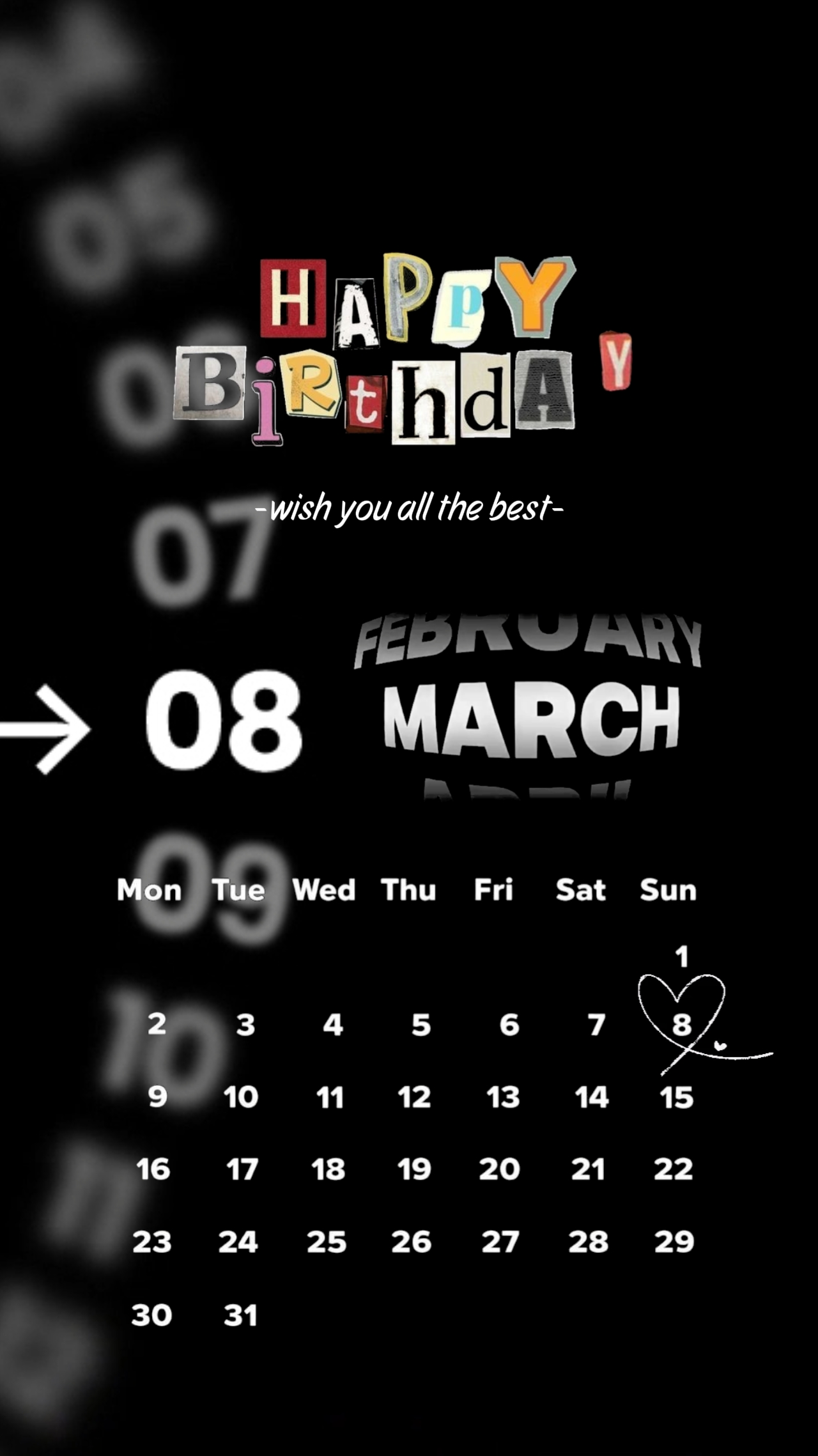 HBD 08 MARS