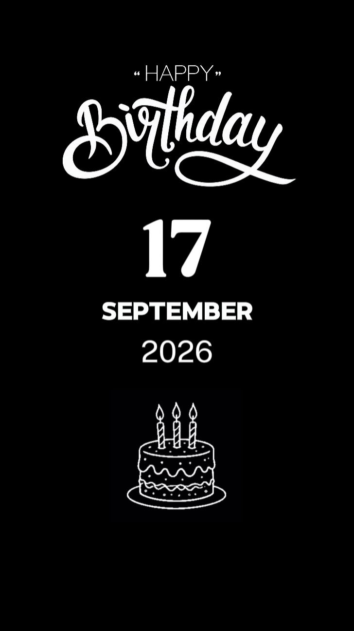 BDAY SON 17 SEPTEMBE
