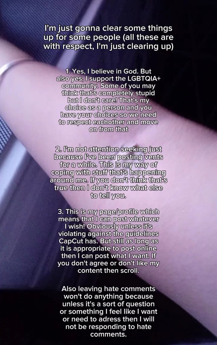 Just addressing some