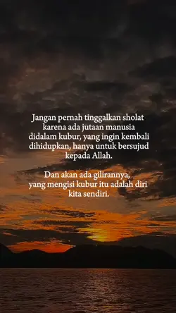 Jangan lupa sholat

