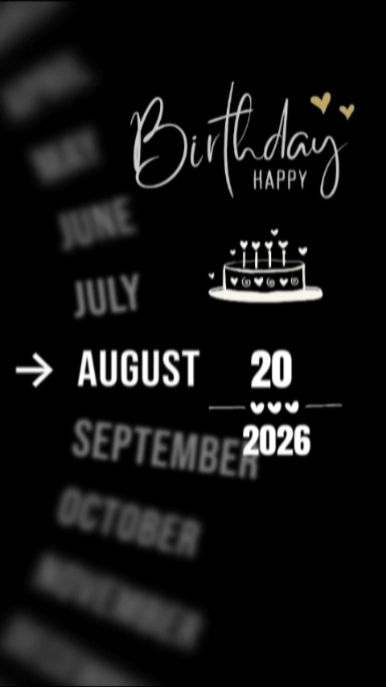 ANNIVERSAIRE 20 AOÛT