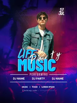 life Music flyer 