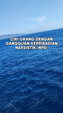 ciri orang NPD 