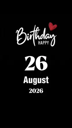 Hbd 26 August 2026