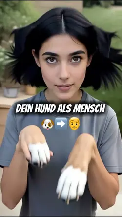 Hund als Mensch KI