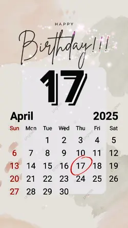 HBD 17 APRIL 2025