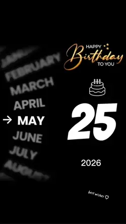 hbd 25 may 2026 
