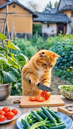 AI CAT COOKING 🥘 
