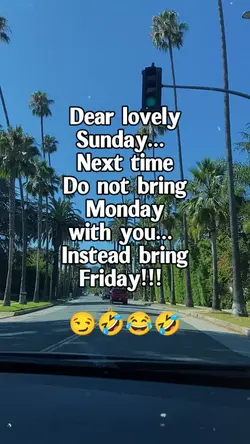 Dear lovely Sunday..