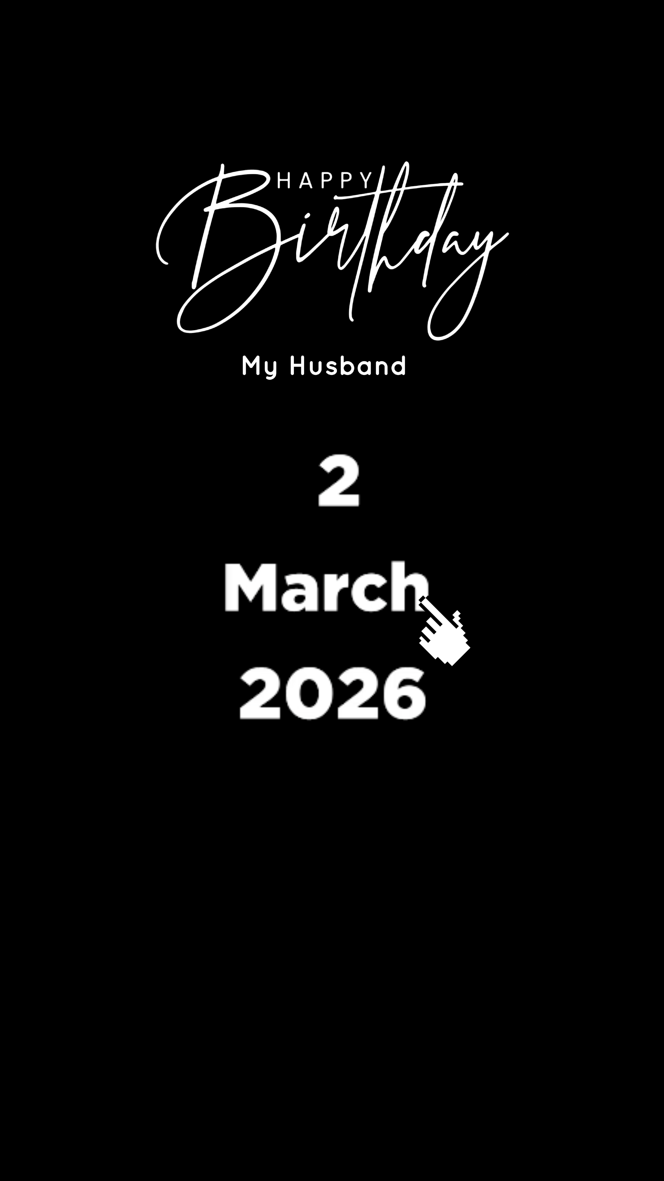 HBD HUSBAND 2 MARCH