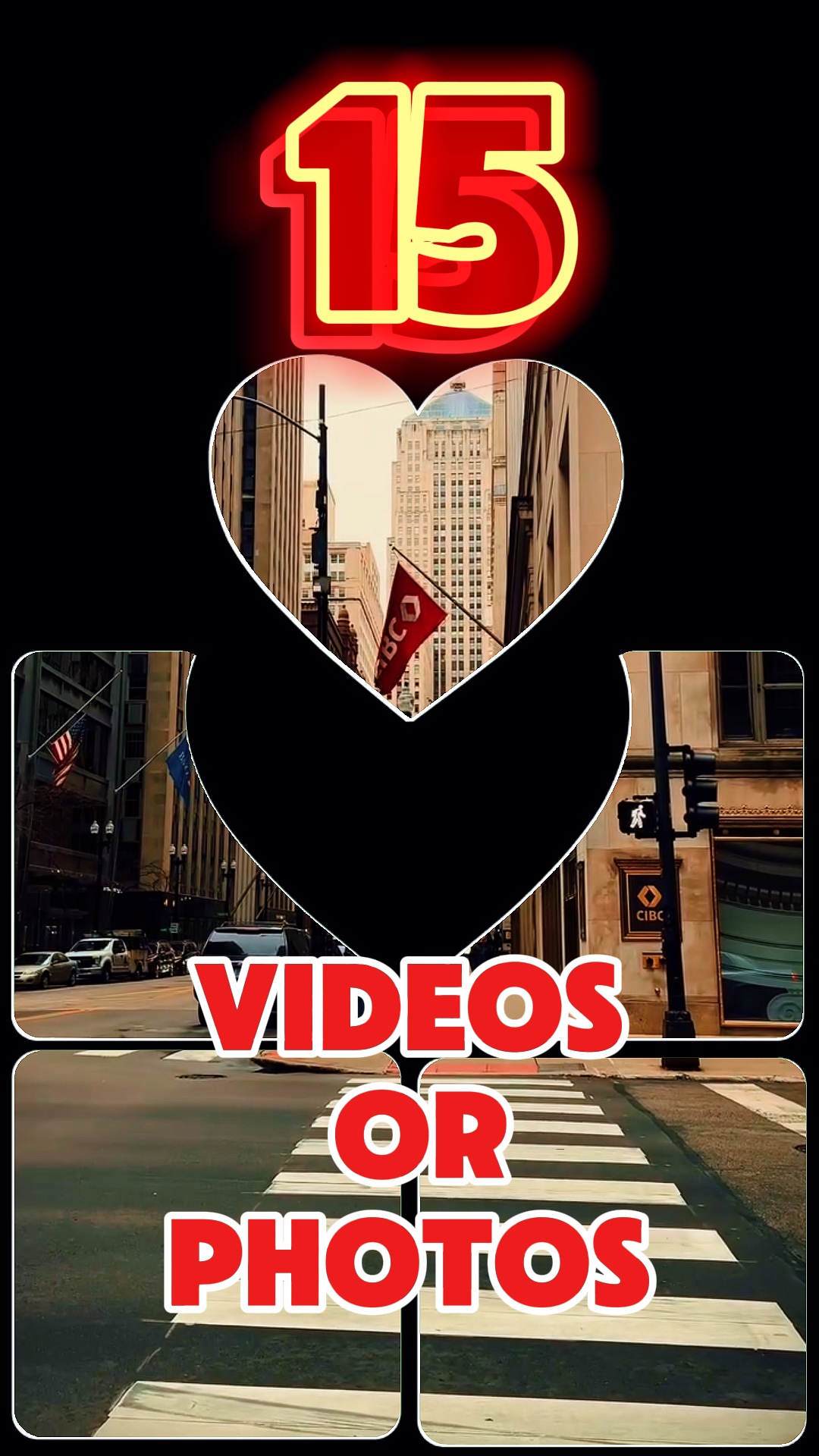 15 videos or photos 