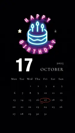 HBD 17 OCTOBER 