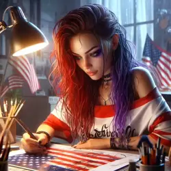 An artist at work...